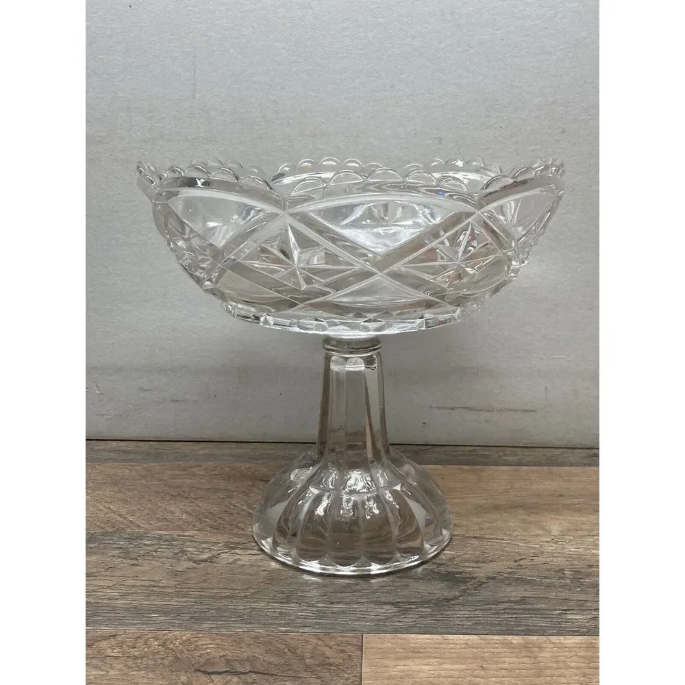 Early 20th Century Pedistal Bowl Cut Glass